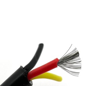 3*0,3 мм² Extra soft, Тройной медный провод в силиконовой изоляции (черный, UL3135)