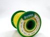 На катушке Медный провод 22AWG 50м 0,3 кв.мм (17*0,16мм) (желтый, UL3367) LFW3-22Y в мягкой силиконовой изоляции
