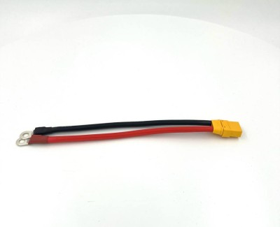 Переходник Amass XT90H-F -> Клемма OT 10-6 (8AWG, 200 мм)