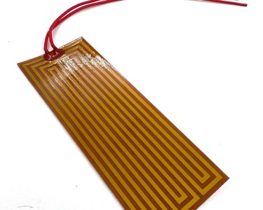 Нагревательная пластина 120х45мм (12V-15W, 19V-38W, 9,5 Ом) LFH-12435pg на клейкой основе