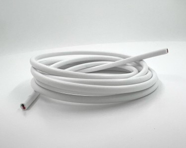 2*0,3 мм² Extra soft, Двойной медный провод в силиконовой изоляции (белый, UL3135)