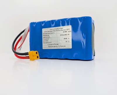 Аккумулятор для FPV 21,6В 10Ач LF-2110-12275 (Li-Ion, 6S2P, Samsung INR21700-50S, XT60)