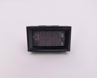 Цифровой вольтметр-амперметр DC 4.5V-30V (встроенный шунт 30А, красный-красный)