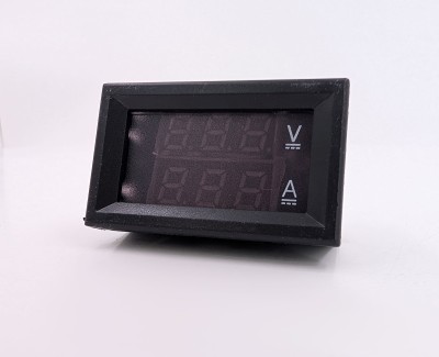 Цифровой вольтметр-амперметр DC 4.5V-30V (встроенный шунт 30А, красный-красный)