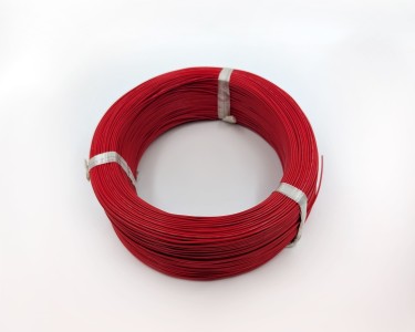 22AWG 0,33 мм² Медный провод в тефлоновой изоляции (красный, UL1332)