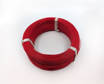 22AWG 0,33 мм² Медный провод в тефлоновой изоляции (красный, UL1332)