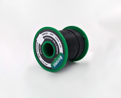 22AWG 50м ПВХ медный провод 0.33 мм² на катушке (черный, UL-1007) LFW-P22B