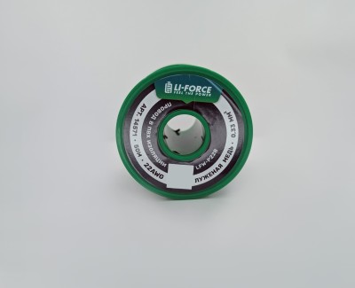 22AWG 50м ПВХ медный провод 0.33 мм² на катушке (черный, UL-1007) LFW-P22B