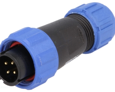 Разъем WEIPU SP13 (5A) 4 pin (IP68) вилка