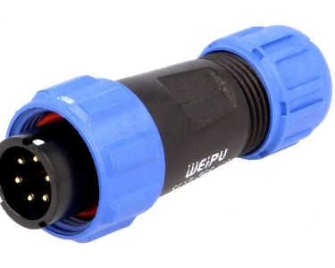 Разъем WEIPU SP13 (5A) 6 pin (IP68) вилка