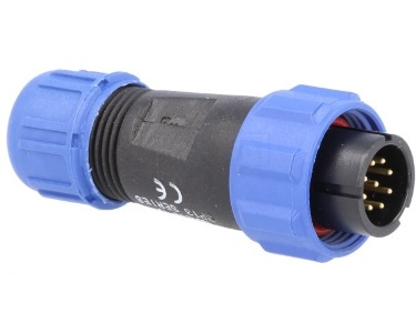 Разъем WEIPU SP13 (3A) 9 pin (IP68) вилка