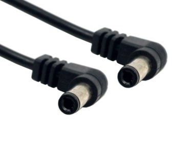 Разъём DC 2,5*5,5 (3А, штекер угловой, шнур 400 мм)