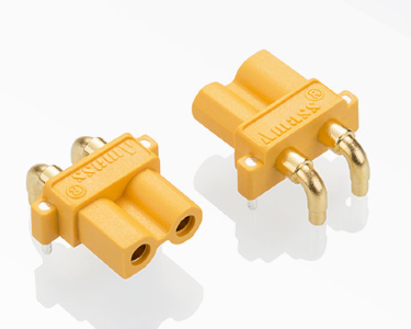 Разъем Amass XT30PW-F (розетка, 30А, желтый)