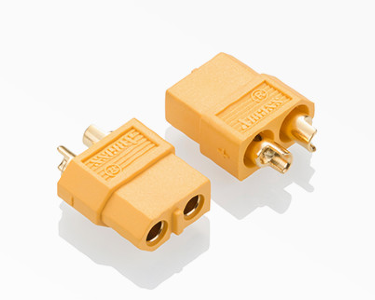 Разъем Amass XT60-F (розетка, 60А, желтый)