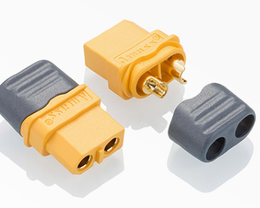 Разъем Amass XT60H-F (розетка, 60А, желтый)