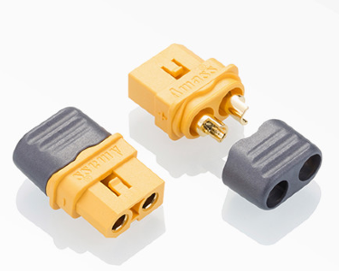 Разъем Amass XT60L-F (розетка, 60А, желтый)