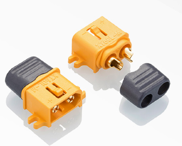 Разъем Amass XT60L-M (вилка, 60А, желтый)