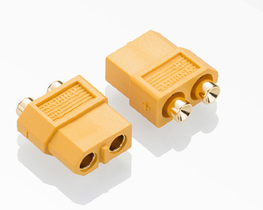 Разъем Amass XT60PB-F (розетка, 60А, желтый)