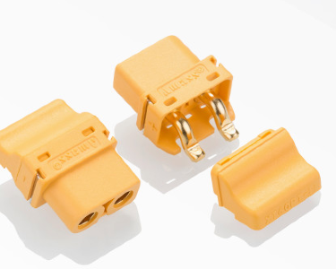 Разъем Amass XT60PT-F (розетка, 60А, желтый)